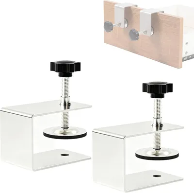 Imagen del producto de Clips de montaje para rieles, tipo abrazadera en C, 2 unidades, para trabajos en madera