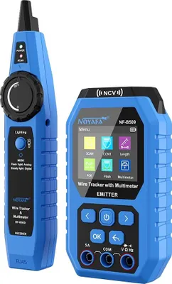 Obrázek produktu pro Tester síťových kabelů, funkce multimetru, přesné měření kabelů, NF-B509