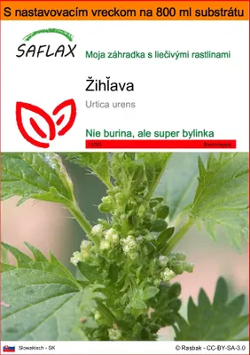 Obrázok produktu pre SAFLAX Garden in the bag - žihľava - Urtica urens - 150 Semená - S pestovateľským substrátom v praktickom samostaviteľnom vrecku