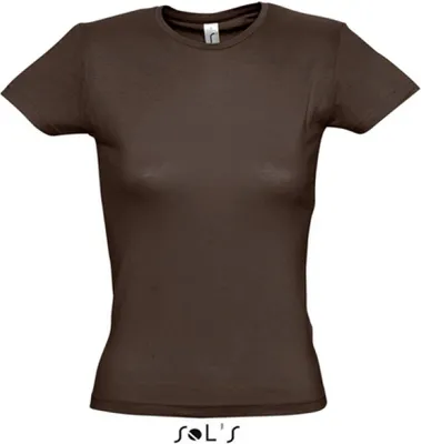 Produktbild von SOLs 11386 | Damen T-Shirt Miss - Farbe: Chocolate - Größe: M