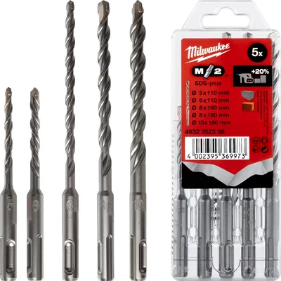 Immagine prodotto di Punte M2 SDS Plus - 5 cassette