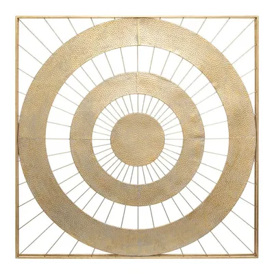 Zdjęcie produktu dla Dekoracja ścienna z metalu LOUISE, 90 x 90 cm