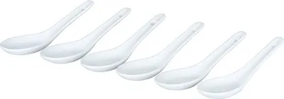 Zdjęcie produktu dla zestaw łyżek do przyjemności 12,5 cm PVC biały 6 szt
