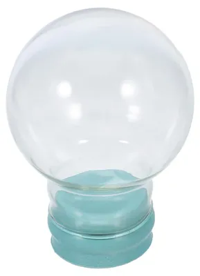 Schneekugel, nachfüllbar, transparent, 6,5x4,5x4,5 cm, Glas