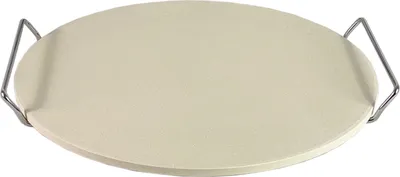 Produktbild von Pizza Steinplatte Pizzaplatte Backofenplatte Brotbackplatte Ø33cm inkl Gestell