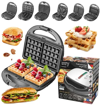 Image de Grille-sandwich, plaques antiadhésives, protection contre la surchauffe, normes européennes