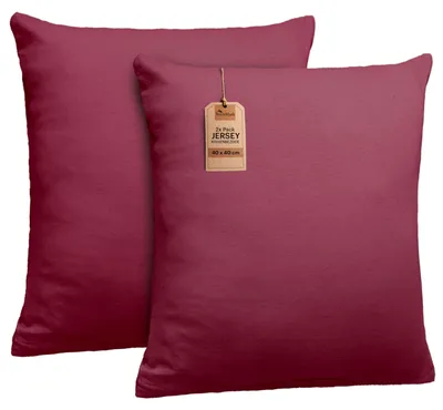 Obrázok produktu pre sada 2 obliečok na vankúš 100 % bavlna obliečky na vankúš 40x40 cm Bordeaux červená