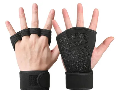 Obrázok produktu pre Fitness rukavice, otvorené, čierne, veľkosť L