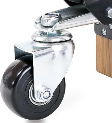 Produktbild von Famanu Trolleyrollen Gummi - 65 mm Durchmesser, 75 kg Tragkraft
