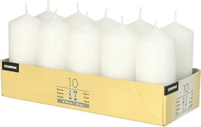 Produktbild von STARPAK Stumpenkerzen 40 mm weiß 10 Stück
