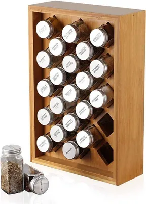 Produktbild von Gewürzregal Holz Organizer Schrank Aufbewahrung