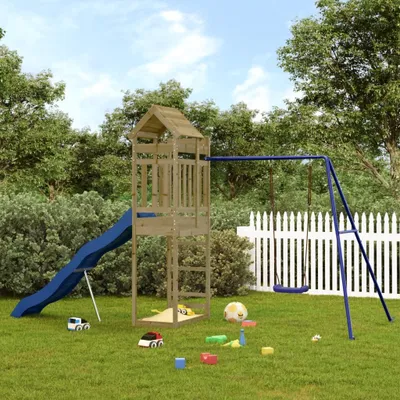 Produktbild von Möbel Spielturm Imprägniertes Kiefernholz - Schaukeln 3156963