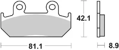 Produktbild von Bremsbelag SBS 593RS Road Racing Sintermetall