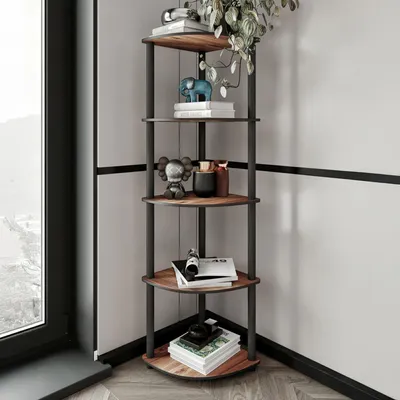 Immagine prodotto di Sessanio - Libreria, 34x34x139h cm Marrone Noce, 4 Ripiani