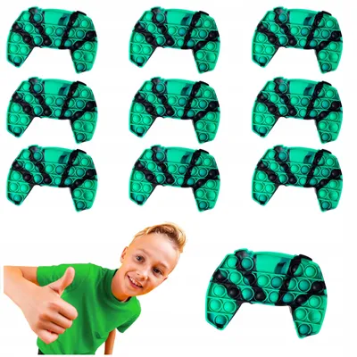 Produktbild von Antistress-Quetschball POP IT Bubble Spielzeug für Gamer 10er Set