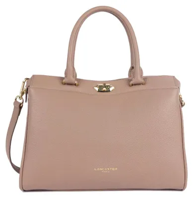 Image de Lancaster Sac cabas main Avec fermoir Lady ROMY Nude Fumé