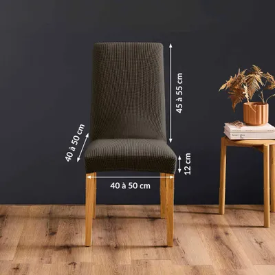 Produktbild von Sitzbezug für Stuhl - Gemütlichkeit für den Innenbereich - Prägung - Polyester - Anthrazit