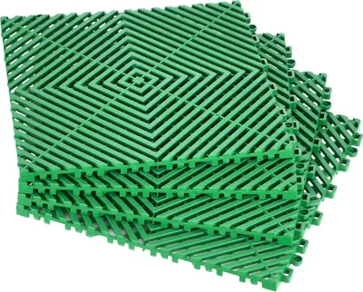 Zdjęcie produktu dla Mata drenażowa modułowa 31x31cm antypoślizgowa PP 50szt garaż ogród zielona