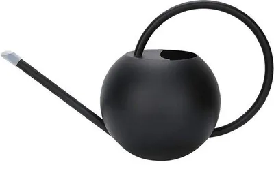 Immagine prodotto di Annaffiatoio con beccuccio lungo 33 oz/1L - Annaffiatoio in acciaio inox per piante da interno ed esterno - nero