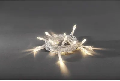 Productafbeelding van LED Lichtsnoer/voor binnen/VDE /batterijvoeding - Set van 2 - AA 1,5 V (excl.) - Schakelaar en 6h timer - Warm wit