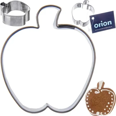 Produktbild von Orion Apfel-Ausstechform Keksausstecher Ausstecher für Kekse Lebkuchen aus Edelstahl Apfel 4,3 cm
