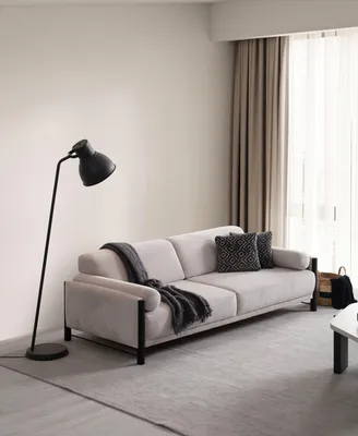 Produktbild von Hanah Home, Nora - Beige, 3-Sitzer-Sofa, Beige, 100 % Polyester, 235 x 100 x 67 cm