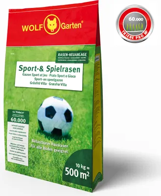 Produktbild von Wolf-Garten Sport- und Spielrasen Samen LG 500, 372021