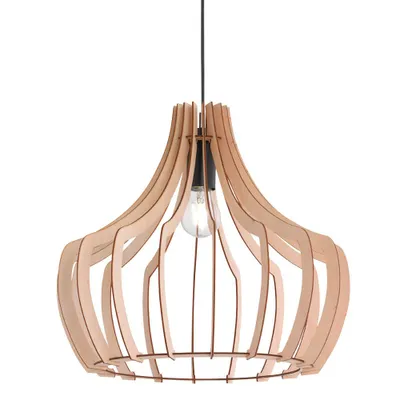 Produktbild von TRIO Trio Wood  -riippuvalaisin, E27, 44 cm, ruskea