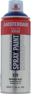 Produktbild von Amsterdam Sprühfarbe Spraydose hochpigmentiert 400 ml Phthaloblau 570