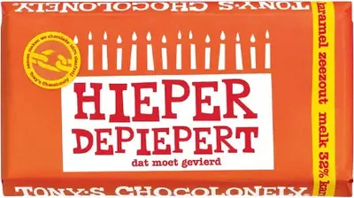 Obrázok produktu pre Tony's Chocolonely - Schokolade Tony Chocolonely Hieper de Pieper Bar | 1 Stück | 15 Stücke