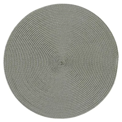 Produktbild von Platzset Polypro Grau rund ca. 35 cm Ø abwaschbar Tischset Platzdeckchen