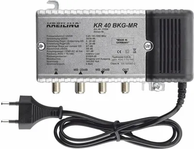 Produktbild von KREI BK-Verstärker 39dB KR 40 BKG-MR Hinweg:39dB Rückweg:29dB Pegelstel.