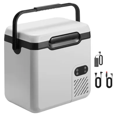Produktbild von SucceBuy Tragbare Kompressor-Kühlbox 18 L, Elektrischer Autokühlschrank mit Griff, -20 °C bis 20 °C, 12/24 V DC und 100-240 V AC, Ideal für Camping, Reisen, Lkw, Wohnmobil und Boot