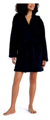 Produktbild von Damenbademantel aus weichem Teddy-Fleece