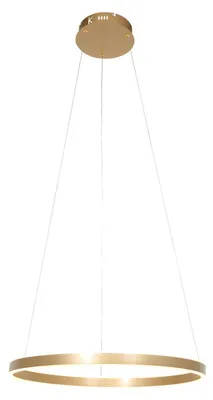 Produktbild von Steinhauer Pendelleuchte Ringlux 2-flammig Gold gebürstet 60x60cm