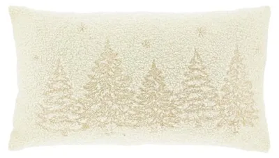 Produktbild von Zierkissen Ziara - Taubenweiß - 30x50cm