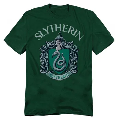 Obrázek produktu pro Tričko "Slytherin" pro muže/uni, s logem TV41829 (velikost 4XL), tmavě zelené