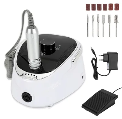 Immagine prodotto di Set elettrico per manicure e pedicure Vigevee per unghie in gel, 35.000 giri/min, lima per unghie, unghie in acrilico, ricaricabile, velocità regolabile