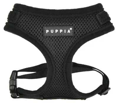 Hundegeschirr, weiches Mesh, verstellbar, XL, Schwarz