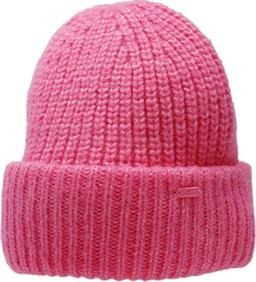 Productafbeelding van 4F Dames wintermuts, roze, maat S - Stijl en comfort voor koude dagen