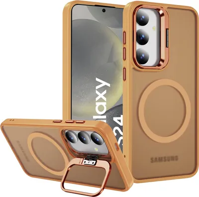 Produktbild von Hybrid Luxury Case für Samsung Galaxy S24 Hülle Magnetring für MagSafe Schutzhülle