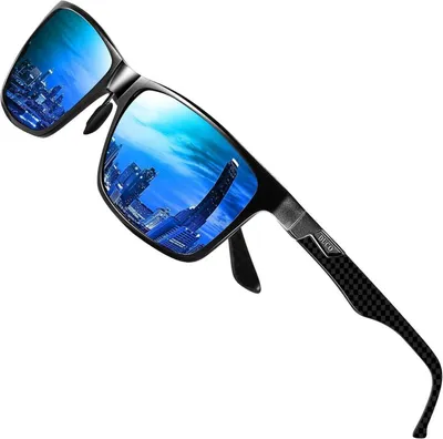 Zdjęcie produktu dla Okulary przeciwsłoneczne z polaryzacją Prostokątna metalowa oprawka UV400 CAT 3 8206