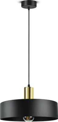 Produktbild von LUXOLAR - Led Pendelleuchte - Schwarz Gold Deckenleuchte E27 60W - Hängelampe wohnzimmer für Wohnzimmer, Küchen