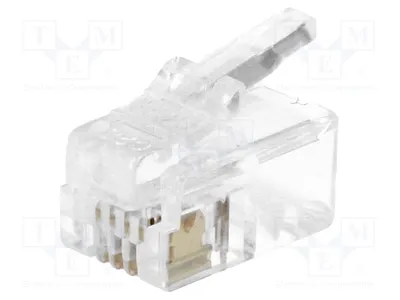 Image de 5 x connecteur RJ11, broches : 4. Système : 4p4c, pour câbles : MHRJ114P4CR. Connecteur RJ