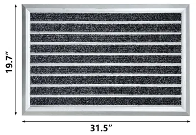 Zdjęcie produktu dla Wycieraczka aluminiowa 50 x 80 cm, do drzwi wejściowych