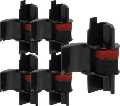 Produktbild von vhbw 5x Farbrolle, Farbwalze Schwarz kompatibel mit Canon MP 120 LTX, 120 MG, 12D, 121 LTS/MG, 120 D, 120 MG-ES II Taschenrechner, Registrierkasse
