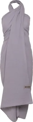 Produktbild von Knit Factory Liv Pareo - XL Musselintuch - Strandtuch - Grau - 180x130 cm