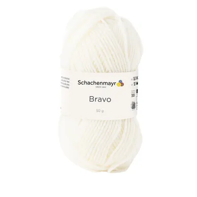 Image de Schachenmayr Bravo, 50 g de fil à tricoter écru