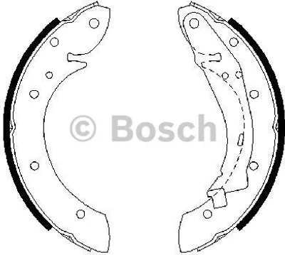 Produktbild von Bosch Bremsbackensatz  0 986 487 552