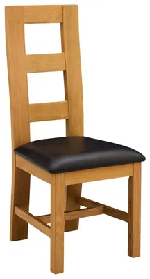 Image de vidaXL - 2 chaises de salle à manger, bois massif chêne noir, 45 x 51 x 105 cm